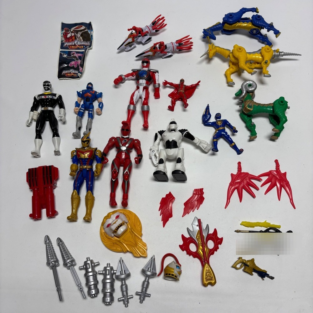 Bandai Power Rangers Action Figure Lot Vintage Assorted Mixed Bundle